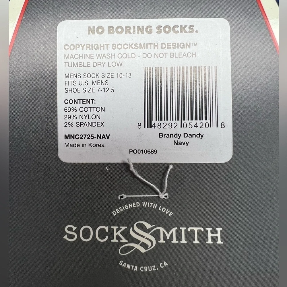 SockSmith Men’s Boutique Socks. Brand new.